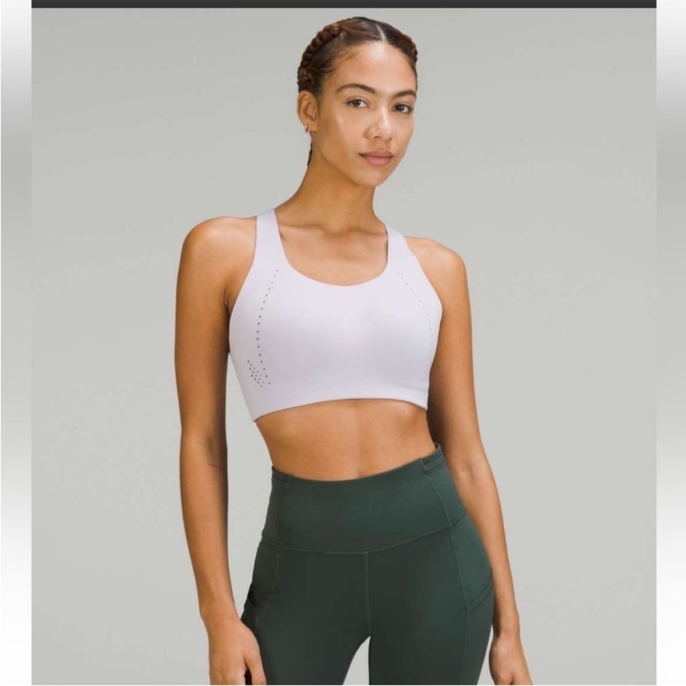 Lululemon AirSupport Faint Lavender Peri Purple High Support Sports Bra